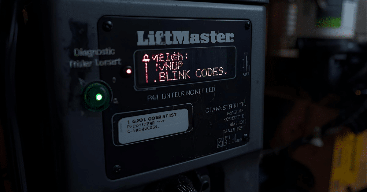 Why LiftMaster shows blink codes